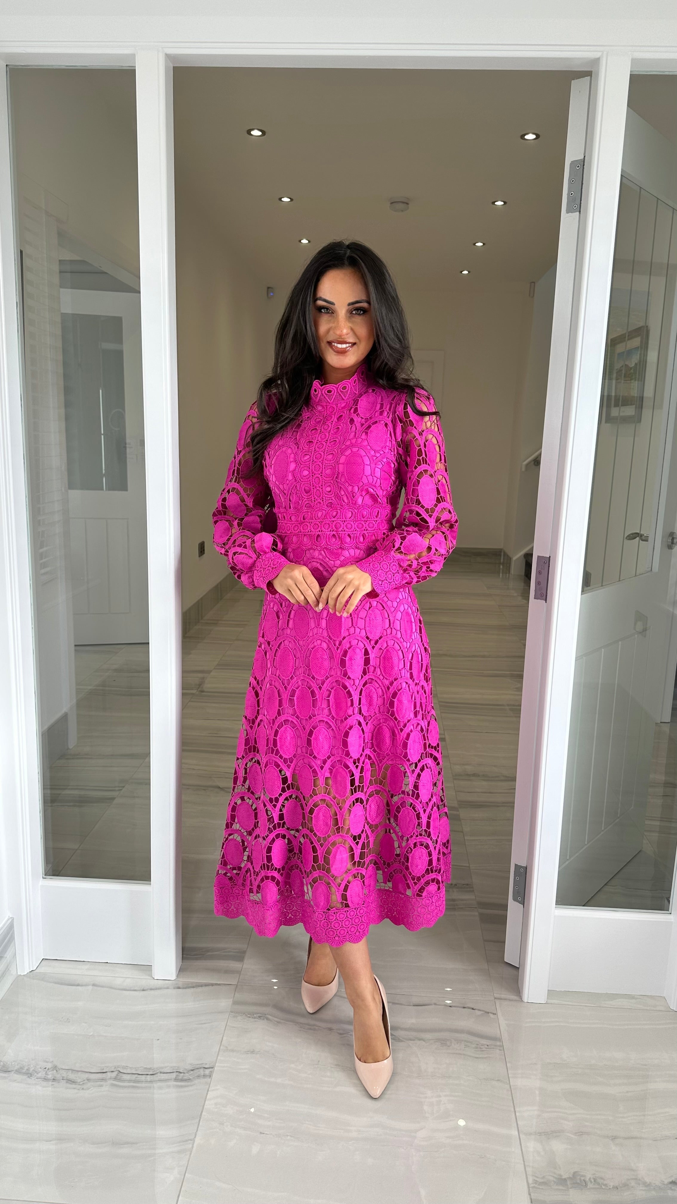 Alicia | Long Sleeve Lace Dress