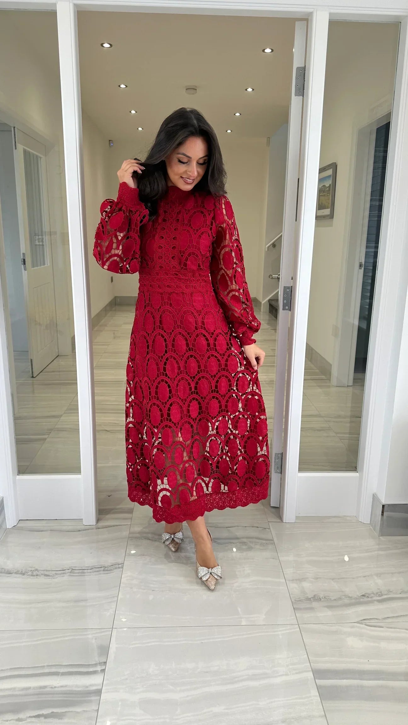 Alicia | Long Sleeve Lace Dress