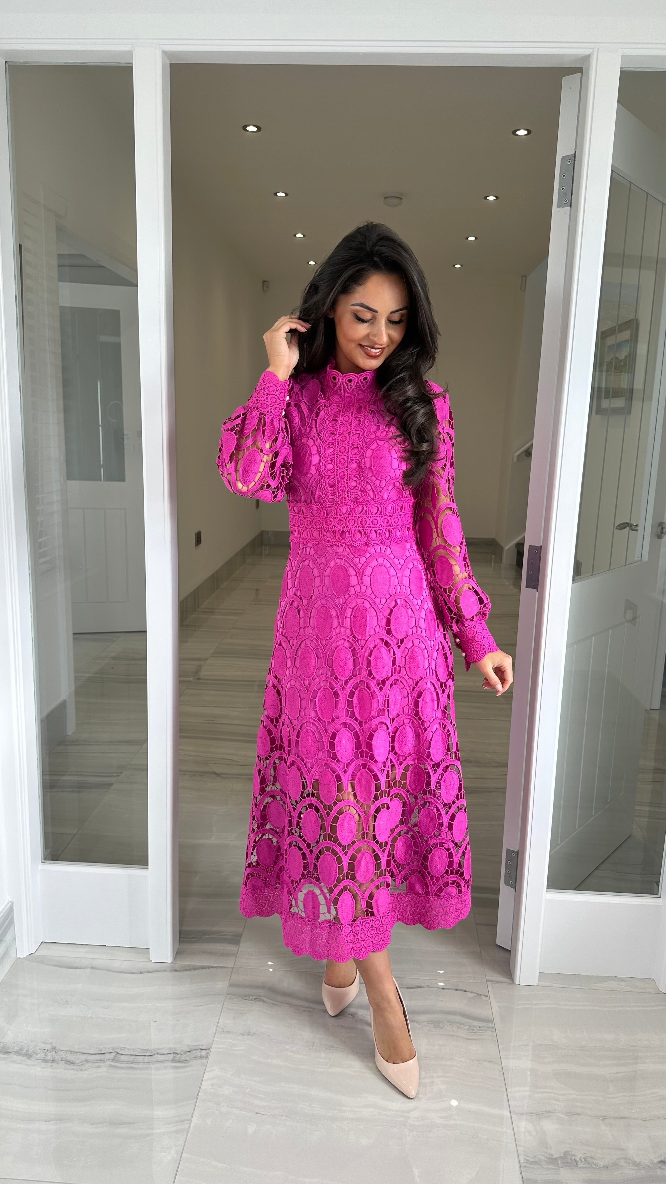 Alicia | Long Sleeve Lace Dress