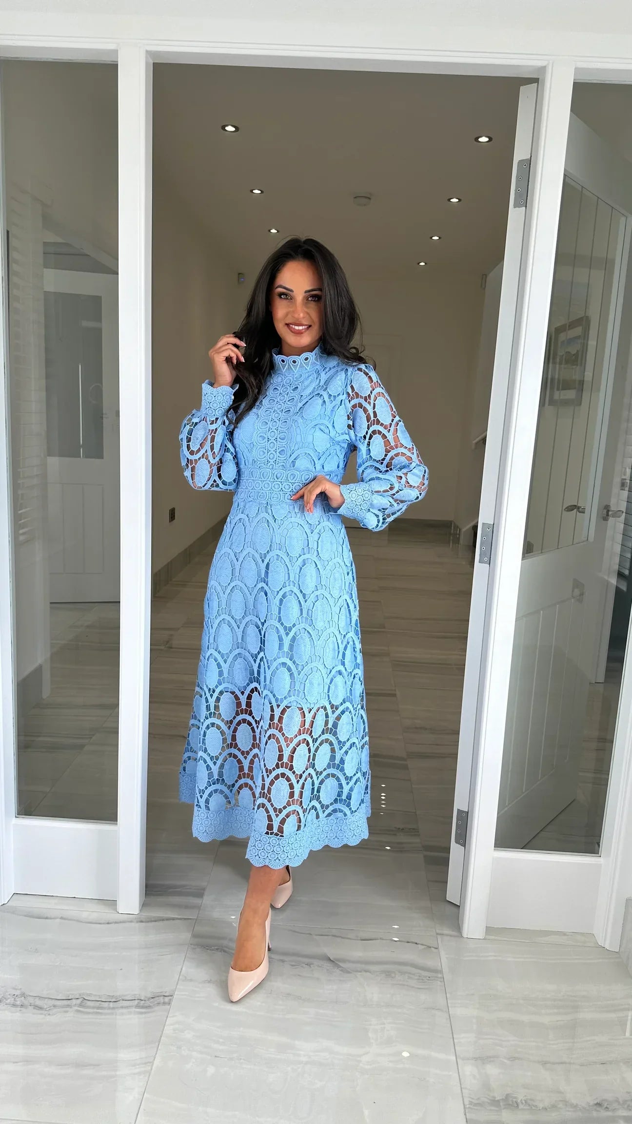 Alicia | Long Sleeve Lace Dress