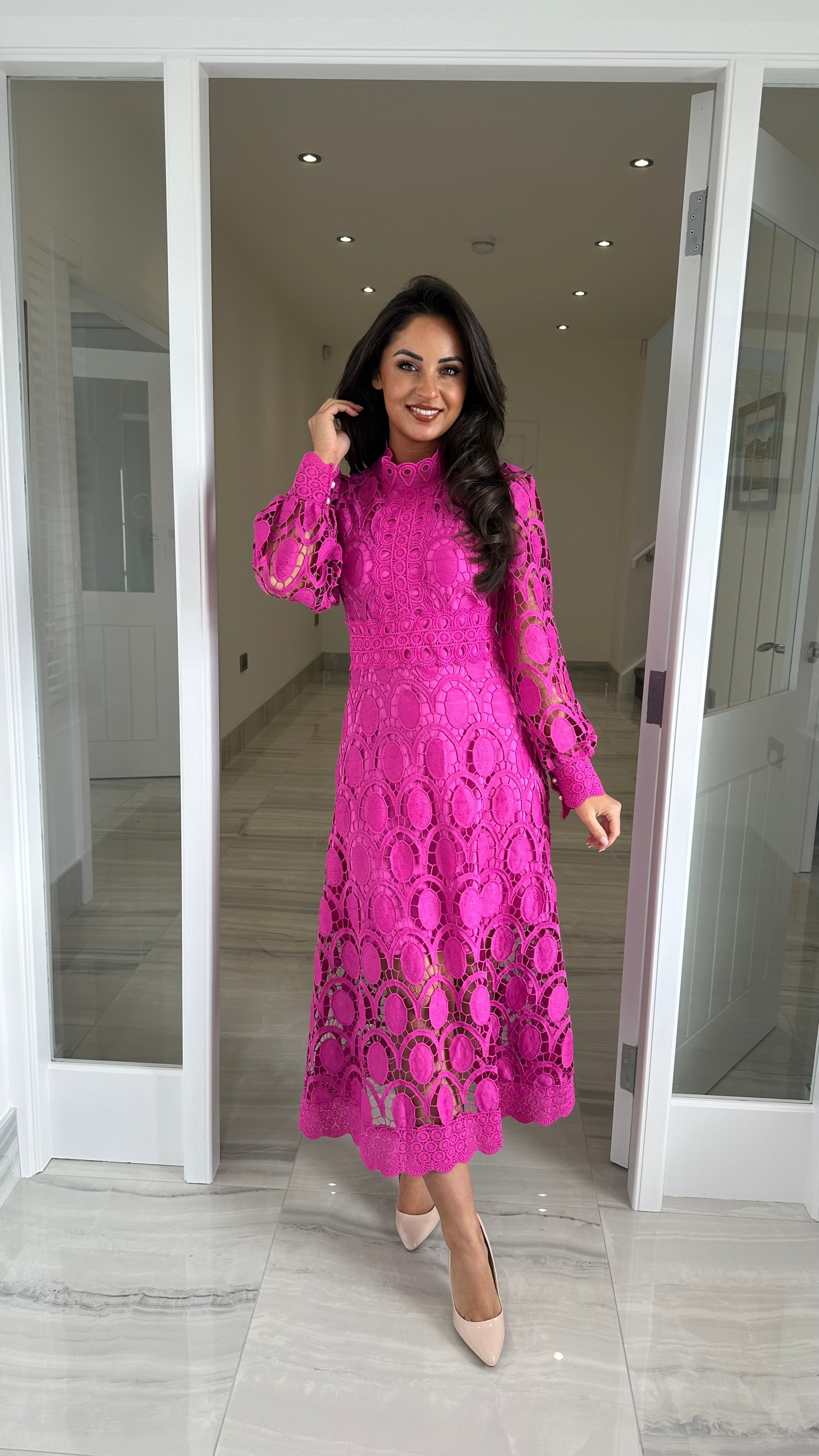 Alicia | Long Sleeve Lace Dress