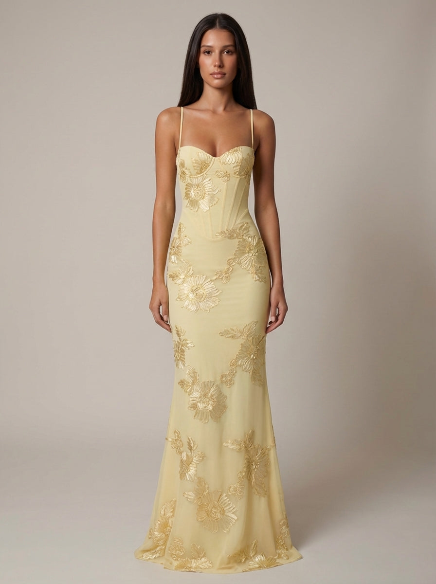 Rosetta Maxi Dress yellow