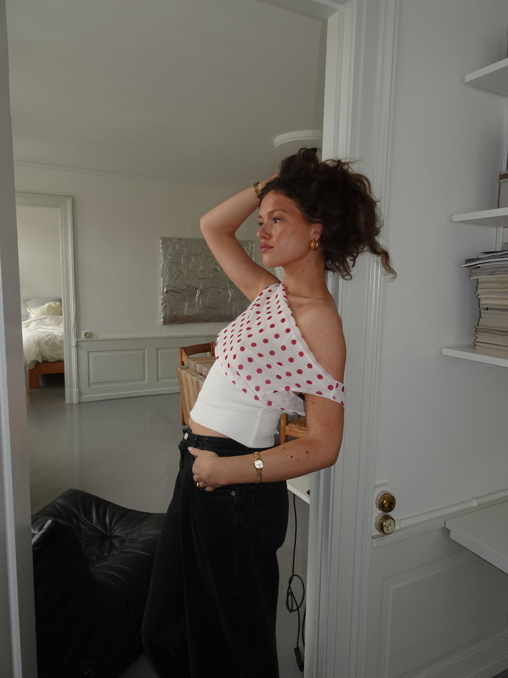 Kimmie Dotted Top